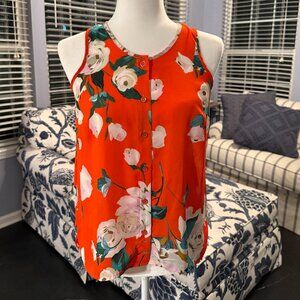 CAbi Monet Tank Top Blouse Floral XXS